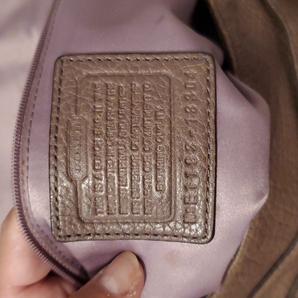 Purple toned COACH satchel - Picture 4 of 12